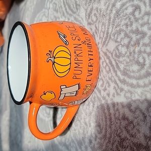 Orange Pumpkin Spice Ceramic Mug